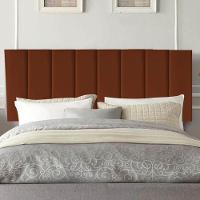 Painel Estofada Carla 160cm Queen Size Para Cama Box Quarto Suede Terracota Telha - Gat Magazine - 1