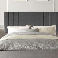 Painel Estofada Grécia 100cm Solteiro Para Cama Box Quarto Linho Cinza - Gat Magazine - 1