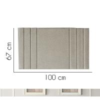 Painel Estofada Grécia 100cm Solteiro Para Cama Box Quarto Linho Bege - Gat Magazine - 2