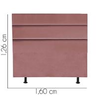 Cabeceira Estofada Argentina 160cm Queen Size Para Cama Box Quarto Suede Rose Gold - Gat Magazine