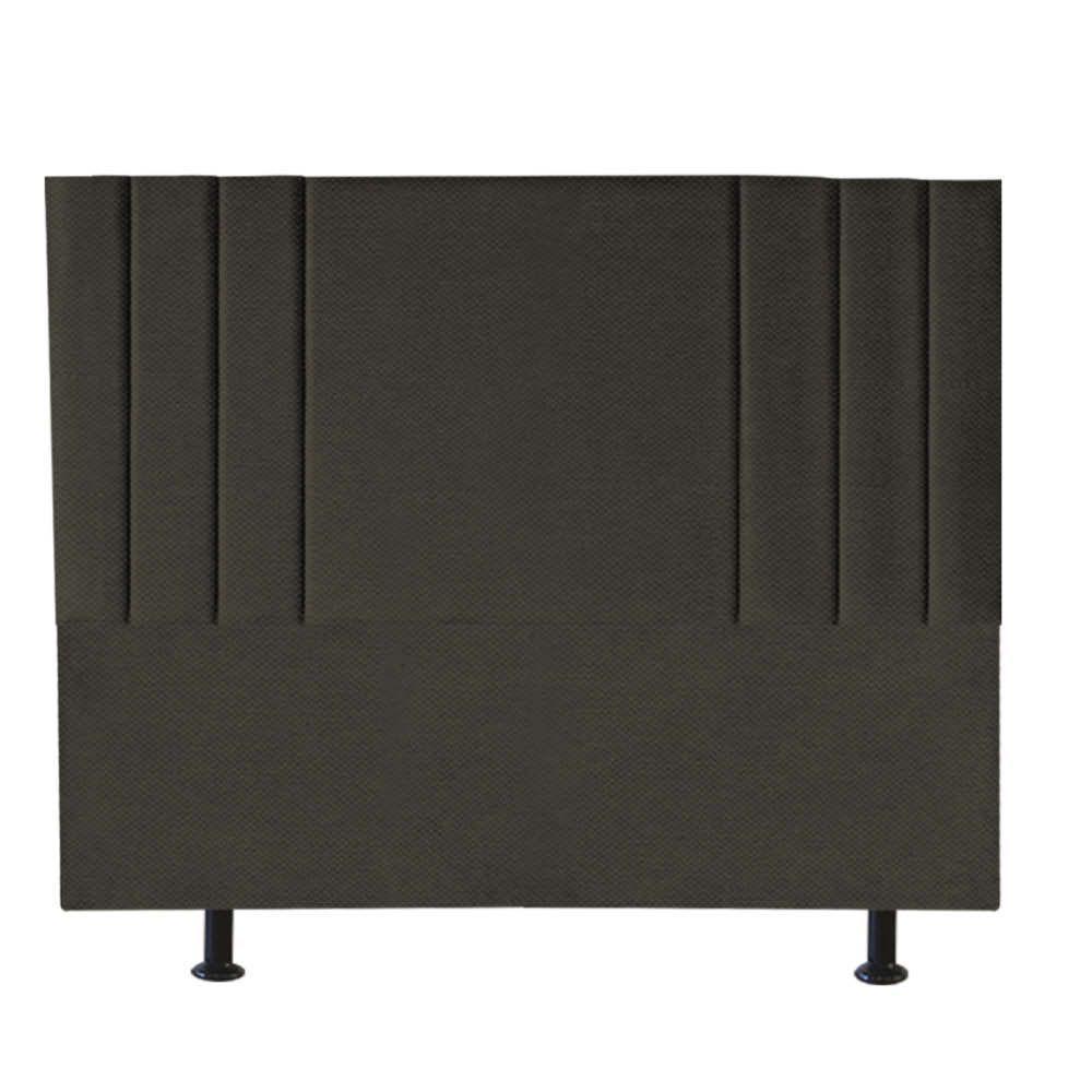 Cabeceira Estofada Grécia 160cm Queen Size Para Cama Box Quarto Linho Marrom - Gat Magazine - 2
