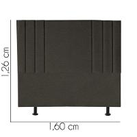 Cabeceira Estofada Grécia 160cm Queen Size Para Cama Box Quarto Linho Marrom - Gat Magazine - 3