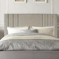 Cabeceira Estofada Grécia 195cm King Size Para Cama Box Quarto Linho Bege - Gat Magazine - 1