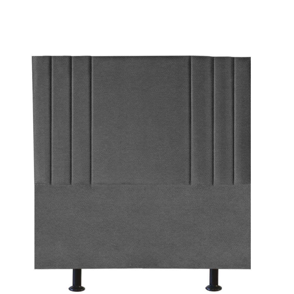 Cabeceira Estofada Grécia 90cm Solteiro Para Cama Box Quarto Linho Cinza - Gat Magazine - 2