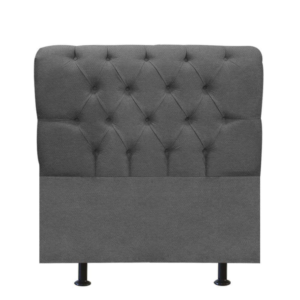 Cabeceira Estofada Paris 100cm Solteiro Para Cama Box Quarto Linho Cinza - Gat Magazine - 2