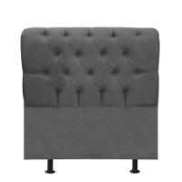 Cabeceira Estofada Paris 100cm Solteiro Para Cama Box Quarto Linho Cinza - Gat Magazine - 2