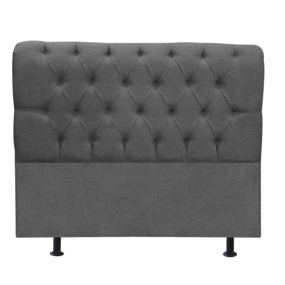 Cabeceira Estofada Paris 195cm King Size Para Cama Box Quarto Linho Cinza - Gat Magazine - 3