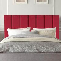 Cabeceira Estofada Carla 195cm King Size Para Cama Box Quarto Suede Vermelho - Gat Magazine - 1