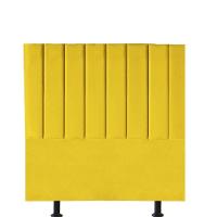 Cabeceira Estofada Carla 100cm Solteiro Para Cama Box Quarto Corino Amarelo - Gat Magazine - 1