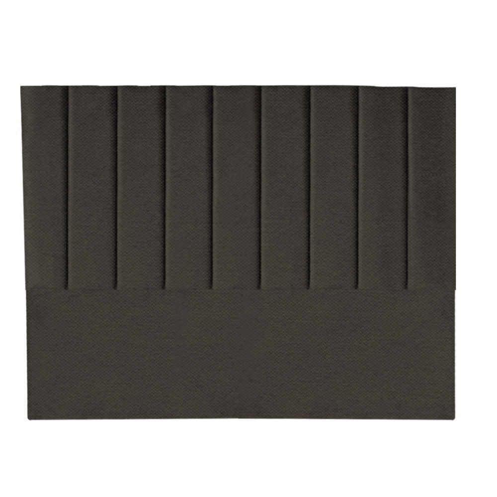 Cabeceira Carla Pé Plástico 140cm Casal Para Cama Box Quarto Linho Marrom - Gat Magazine - 2