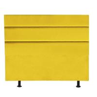 Cabeceira Estofada Argentina 140cm Casal Para Cama Box Quarto Suede Amarelo - Gat Magazine - 3
