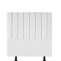 Cabeceira Estofada Carla 90cm Solteiro Para Cama Box Quarto Corino Branco - Gat Magazine - 1