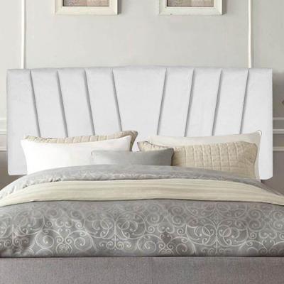 Painel Estofada Bélgica 195cm King Size Para Cama Box Quarto Corino Branco - Gat Magazine