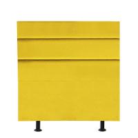 Cabeceira Estofada Argentina 100cm Solteiro Para Cama Box Quarto Suede Amarelo - Gat Magazine - 1
