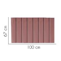 Painel Estofada Carla 100cm Solteiro Para Cama Box Quarto Suede Rose Gold - Gat Magazine - 2