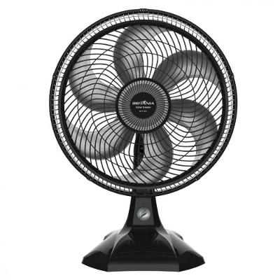 Ventilador de Mesa Britânia 40cm 6 Pás 3 Velocidades Preto 110V