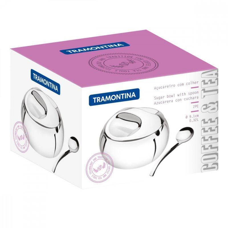 Açucareiro Tramontina em Aço Inox com Colher - 3
