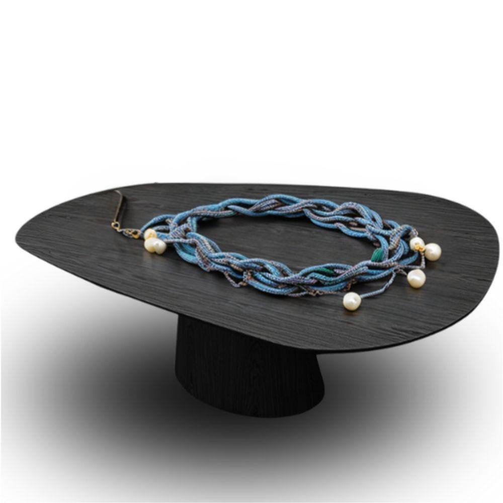 Mesa Oval Organica Em Freijo 2,35x122 - 3