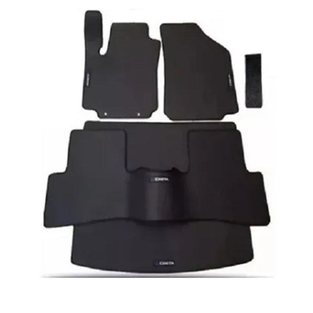 Jogo De Tapete Borracha Creta C/ Tras. Interiço De Carro - 1
