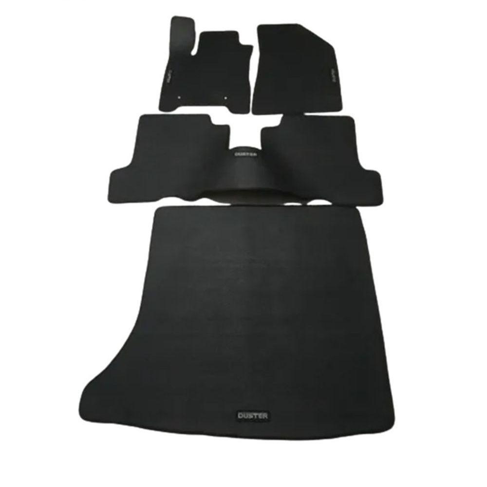 Jogo De Tapete Borracha Duster C/ Porta Malas Resistente - 1