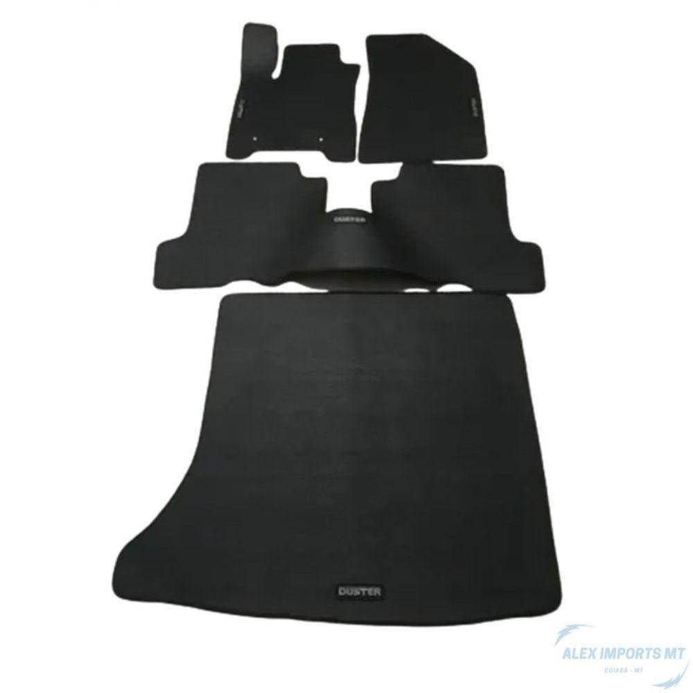 Jogo De Tapete Borracha Duster C/ Porta Malas Resistente - 2