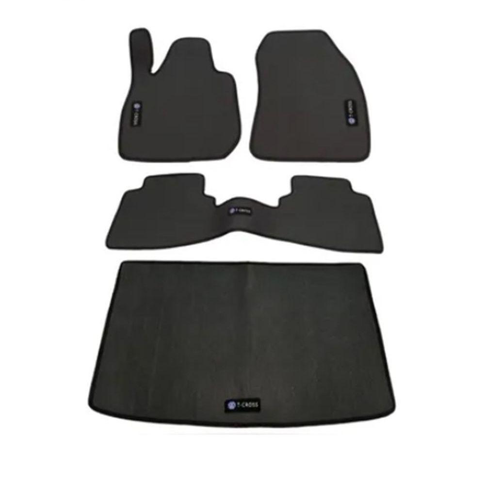Jogo Tapete Borracha T-Cross Traseiro Interiço Sem Odor - 1