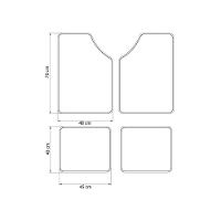Jogo De Tapetes Automotivos Tramontina Tamanho Universal Em Carpete Tramontina - 3