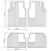 Jogo De Tapetes Para Caminhonetes E Suvs Tramontina Tamanho Universal Em Borracha Tramontina - 4