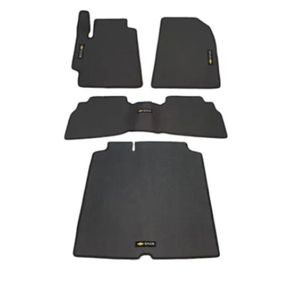 Tapete Borracha Onix Plus 20-23 Traseiro Interiço De Pvc - 1