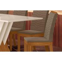 Cadeira Sala De Jantar Isa Kit 4 Un Nature-veludo Light Linho - Henn - 2
