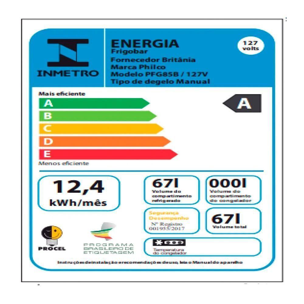 Frigobar Philco67lts Controle De Temperatura Branco - 2