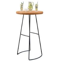 Kit 2 Mesas Bistrô Bar Alta Estrutura Ravi D01 Peroba Rosa - 2