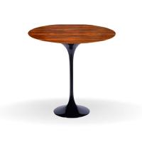Mesa Bistrô Saarinen 60 Cm Tampo Pau Ferro Base Preta Cor Preto - 1