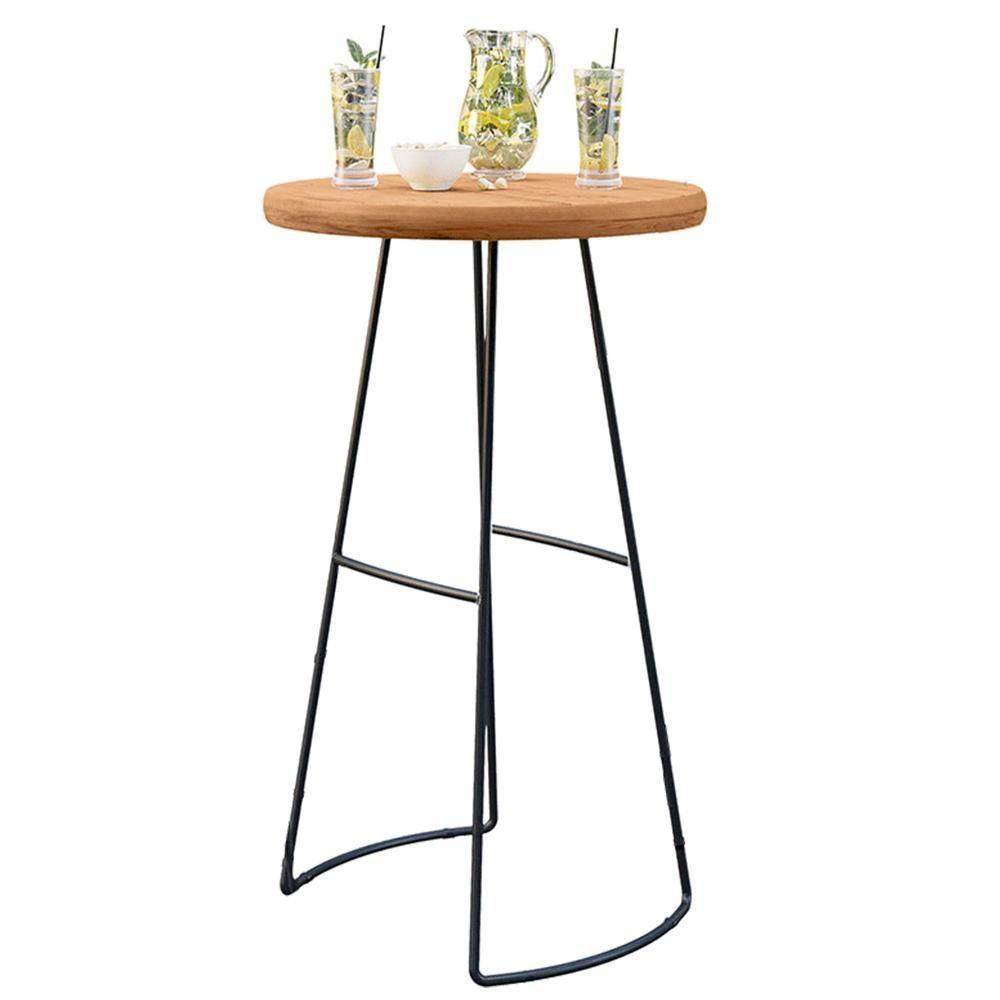 Kit 3 Mesas Bistrô Bar Alta Estrutura Ravi D01 Peroba Rosa - 2