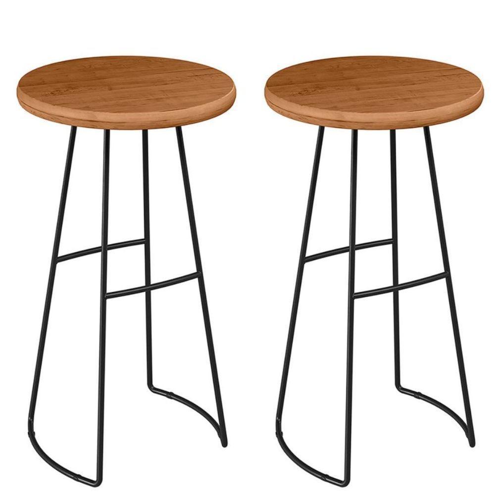 Kit 2 Mesas Bistrô Alta Para Aérea Gourmet Aurora Peroba - 1