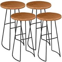 Kit 4 Mesas Bistrô Bar Alta Estrutura Ravi D01 Peroba Rosa - 1