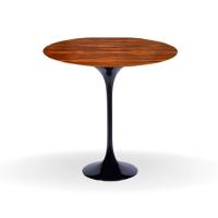 Mesa Bistrô Saarinen 60 Cm Tampo Pau Ferro Base Preta Preto - 1