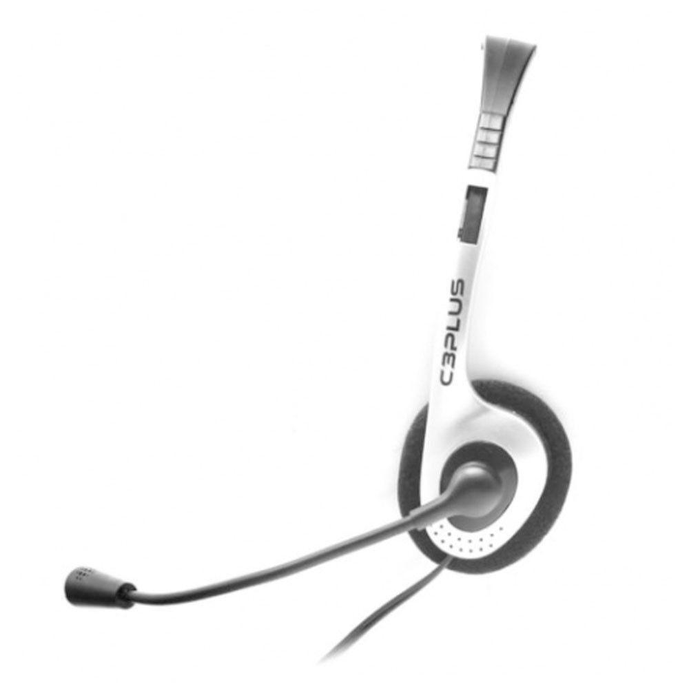 Fone De Ouvido Com Microfone C3tech Ph-01si Prata Prata - 2