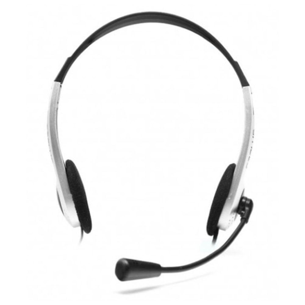 Fone De Ouvido Com Microfone C3tech Ph-01si Prata Prata - 3