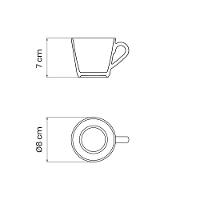 Xícara Chá Tramontina Leonora Em Porcelana 185 Ml Tramontina - 2