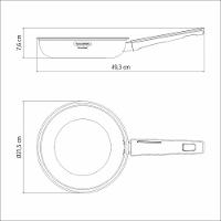 Frigideira Tramontina Grano Baquelite 30cm 3,4l Em Aço Inox Com Corpo Triplo Antiaderente Tramontina - 7