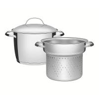 Jogo Cozi-pasta Tramontina Allegra Em Aço Inox Com Fundo Triplo 2 Peças Tramontina - 1