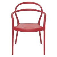 Cadeira Tramontina Sissi Vermelha Com Braços Em Polipropileno E Fibra De Vidro Tramontina - 3