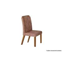 Cadeira Sala de Jantar Melissa Madeira Kit 2 Un Capuccino/Animale Chocolate - Rufato - 2