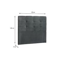 Cabeceira Cama Box Estofada Solteiro Solteiro Clean Plus Suede Bege - Simbal - 2