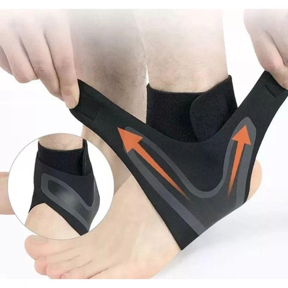 Tornozeleira Cinta Elástica Segurança Proteção Tornozelo Par - 4