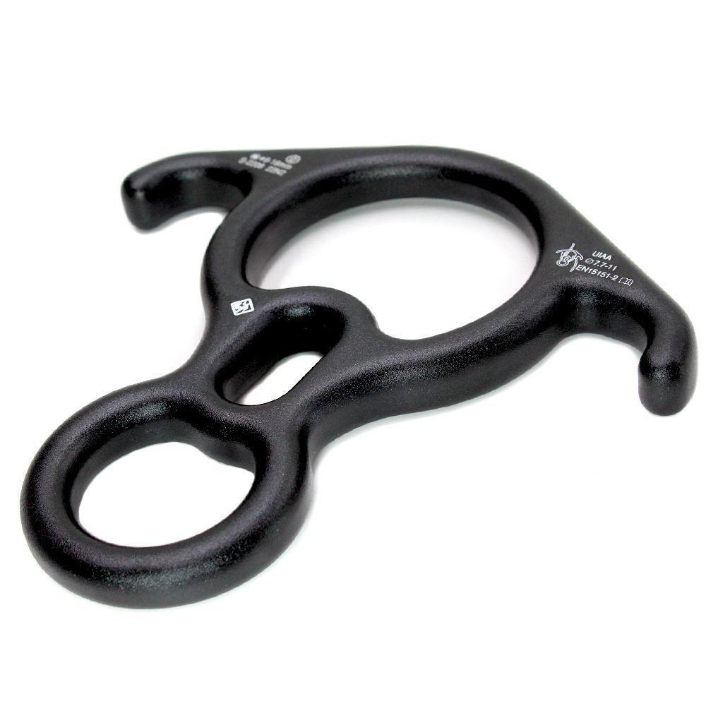 Freio Oito Usclimb Alumínio Com Orelha 40kn Uiaa Big Preto Fosco - 2