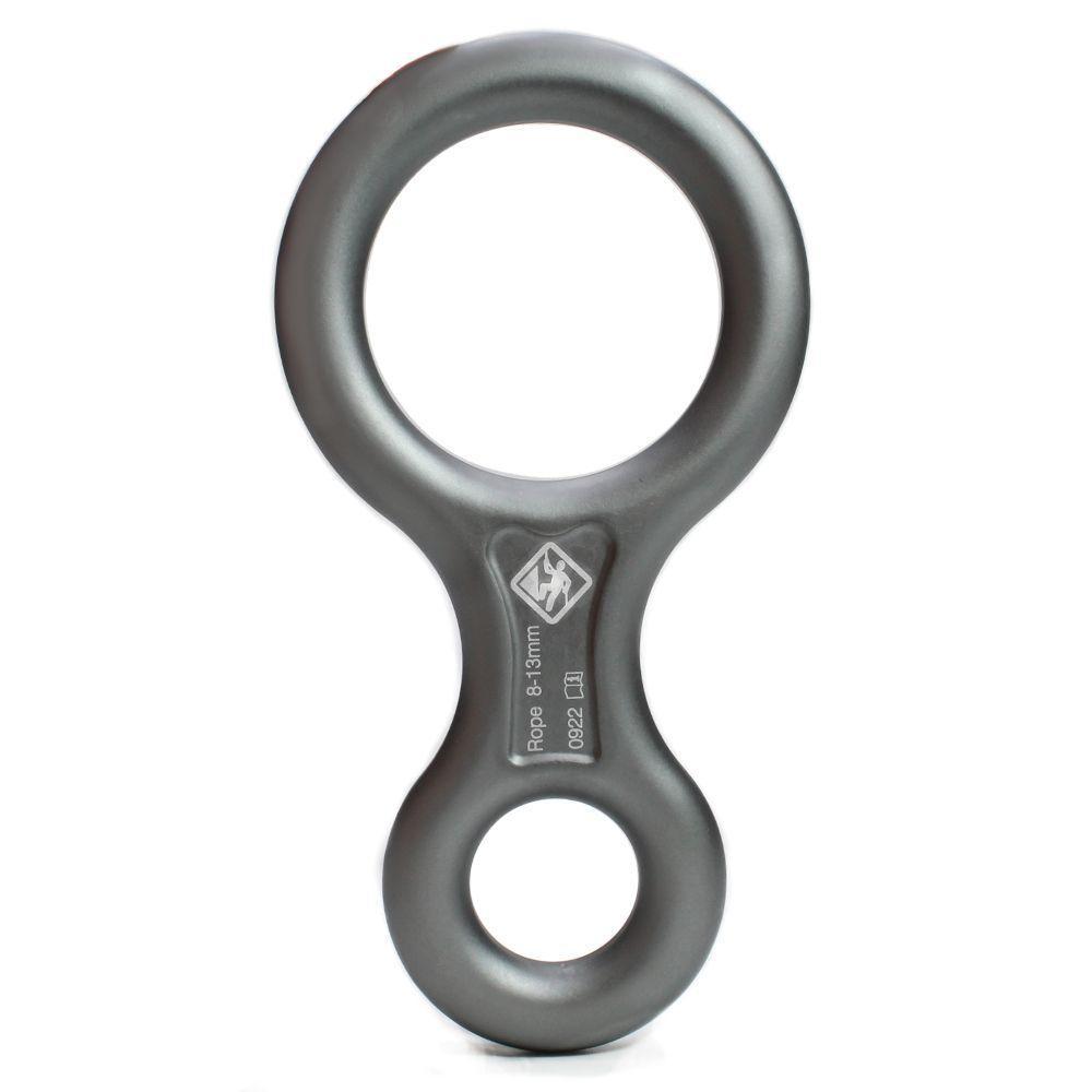 Freio Oito (8) Em Alumínio Classic Cinza Fosco 35kn Usclimb - 2