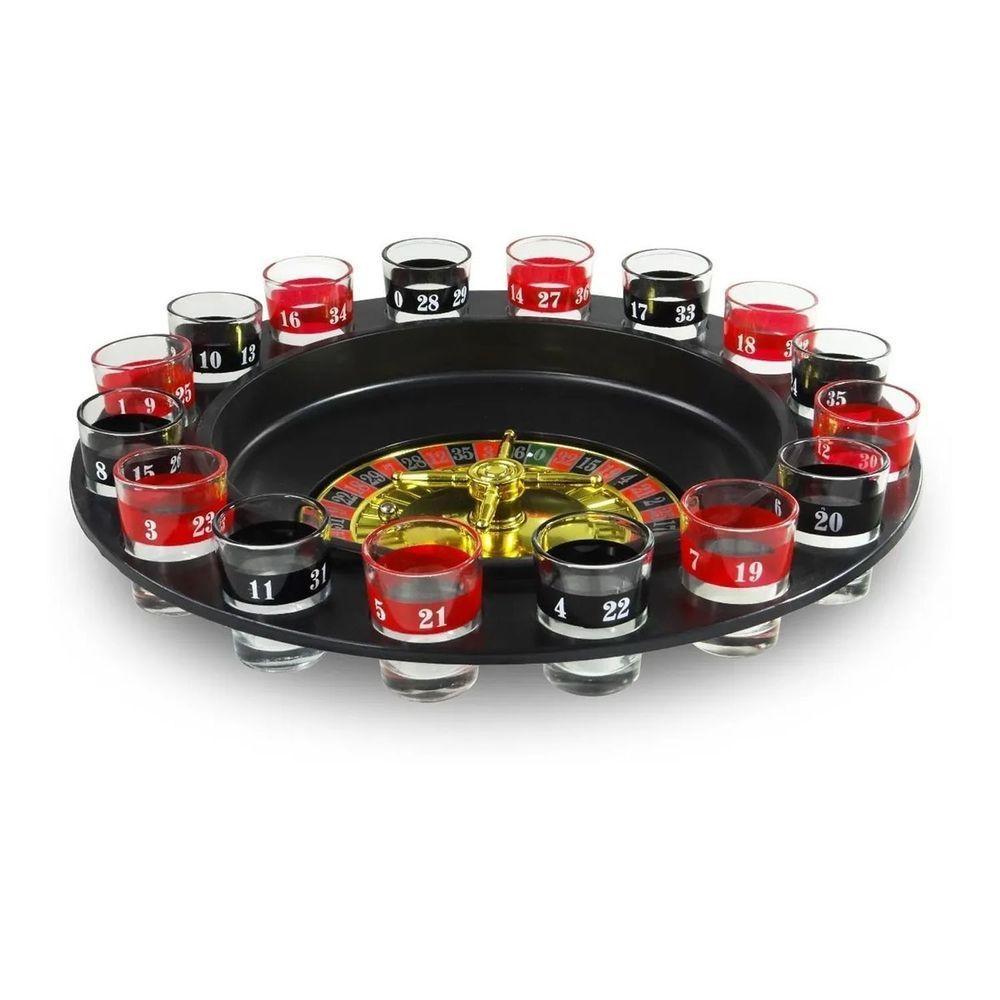 Drinking Roulette Jogo De Roleta Drink Shot 16 Copos Dose - 1