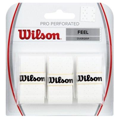 Overgrip Wilson Pro Perforated Com 03 Unidades Cor Branco